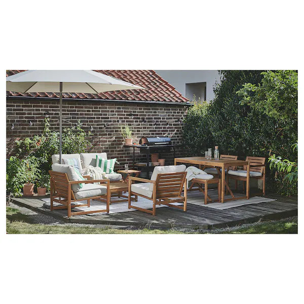 IKEA NÄMMARÖ Lounge chair, outdoor, light brown stained