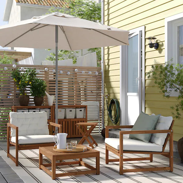 IKEA NÄMMARÖ Lounge chair, outdoor, light brown stained
