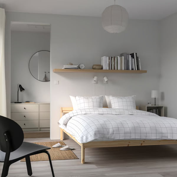 IKEA NEIDEN Bed frame, pine, Full