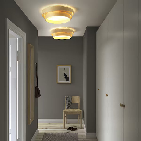 IKEA New NÖSUND Ceiling lamp, birch, 17 "