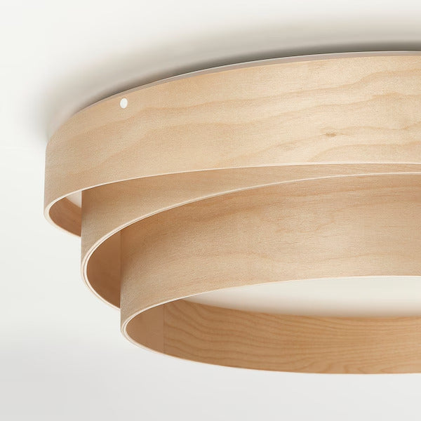 IKEA New NÖSUND Ceiling lamp, birch, 17 "