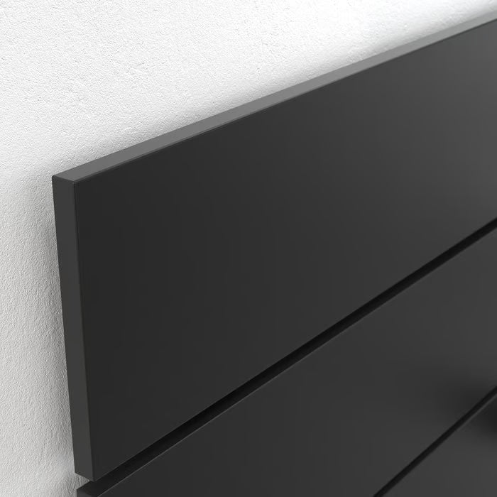IKEA NORDLI Bed with headboard and storage, anthracite, Queen