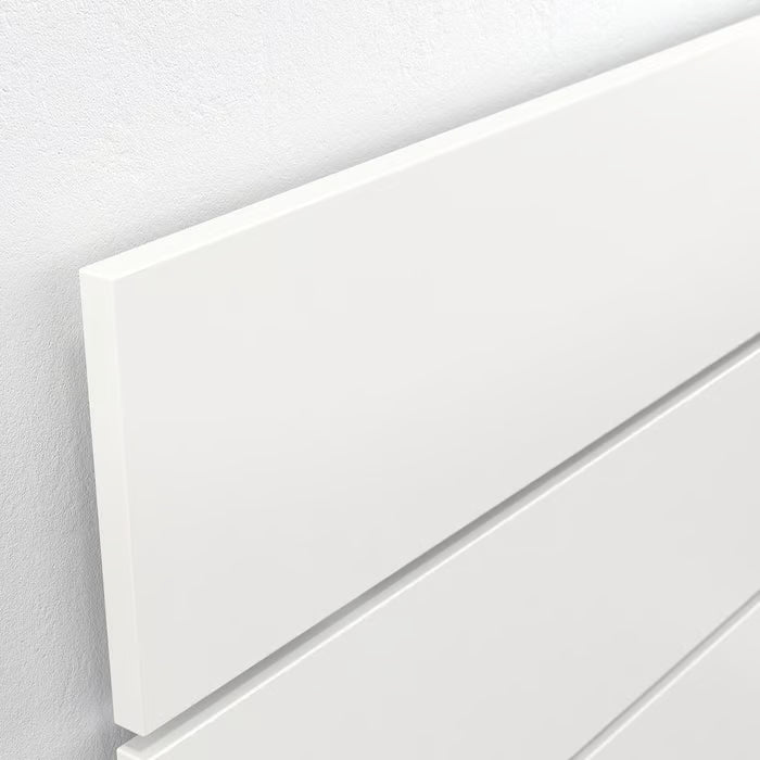 IKEA NORDLI Bed with headboard and storage, white, Queen