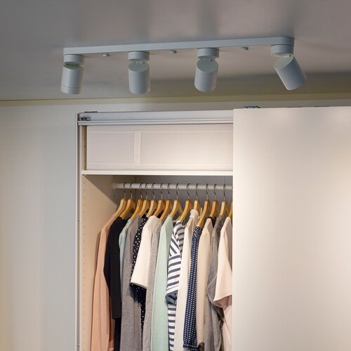 IKEA NYMÅNE Ceiling light with 4 spotlights, white