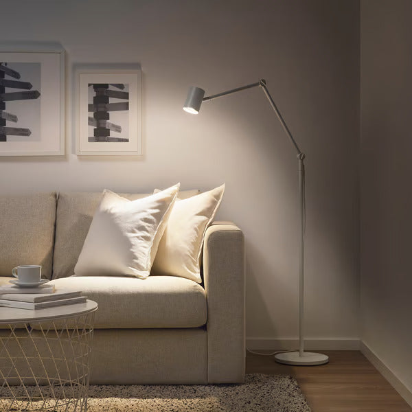 IKEA NYMÅNE Floor/reading lamp, white