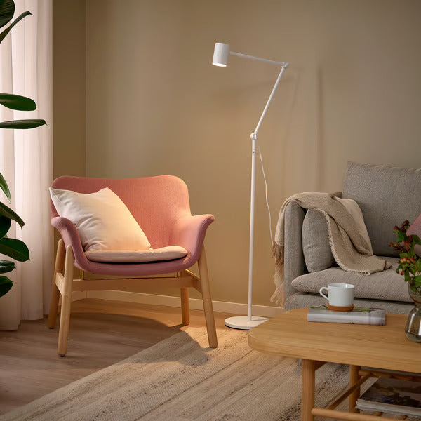IKEA NYMÅNE Floor/reading lamp, white