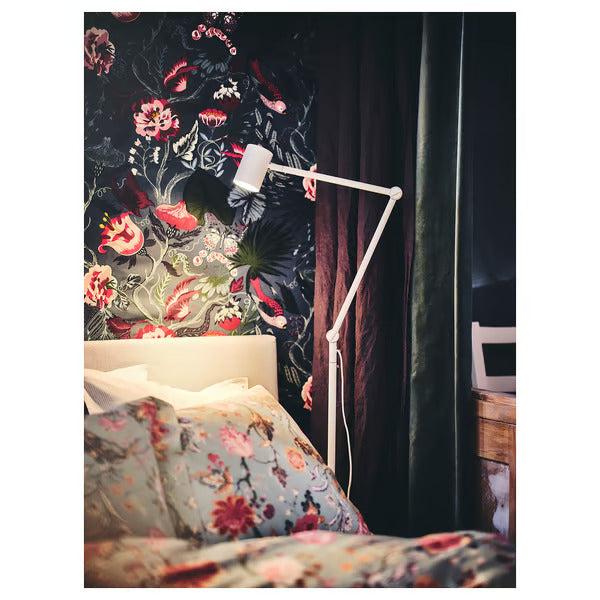 IKEA NYMÅNE Floor/reading lamp, white