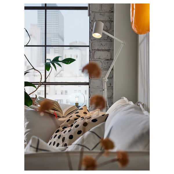 IKEA NYMÅNE Floor/reading lamp, white