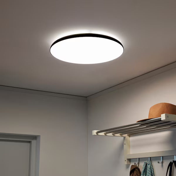 IKEA NYMÅNE LED ceiling lamp, anthracite