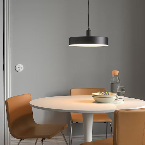 IKEA NYMÅNE LED pendant lamp, wireless dimmable white spectrum/anthracite, 15 "