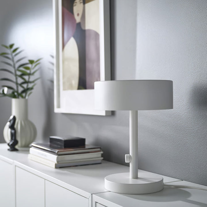 IKEA NYMÅNE Table lamp, white, 13 "