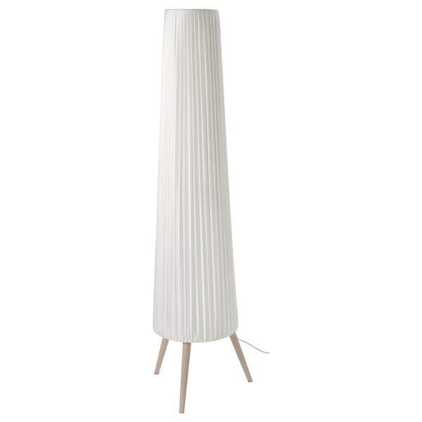 IKEA ÖKENSAND Floor lamp, beech/white