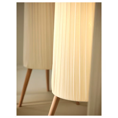 IKEA ÖKENSAND Floor lamp, beech/white