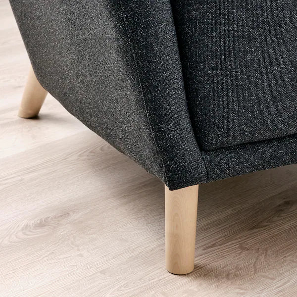 IKEA OSKARSHAMN Wing chair, Gunnared black-gray