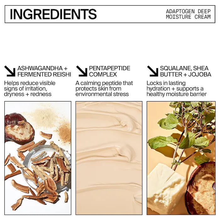 Youth To The People  Adaptogen Deep Moisturizing Cream with Ashwagandha + Reishi Mushroom