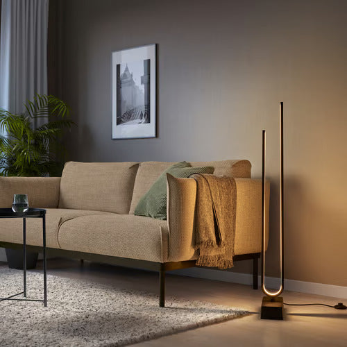 IKEA PILSKOTT LED floor lamp, smart black