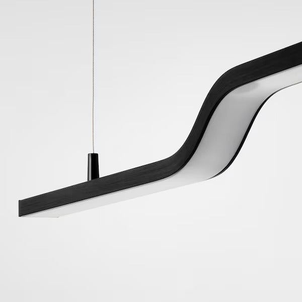 IKEA PILSKOTT LED pendant lamp, smart black, 38 "