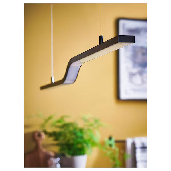 IKEA PILSKOTT LED pendant lamp, smart black, 38 "