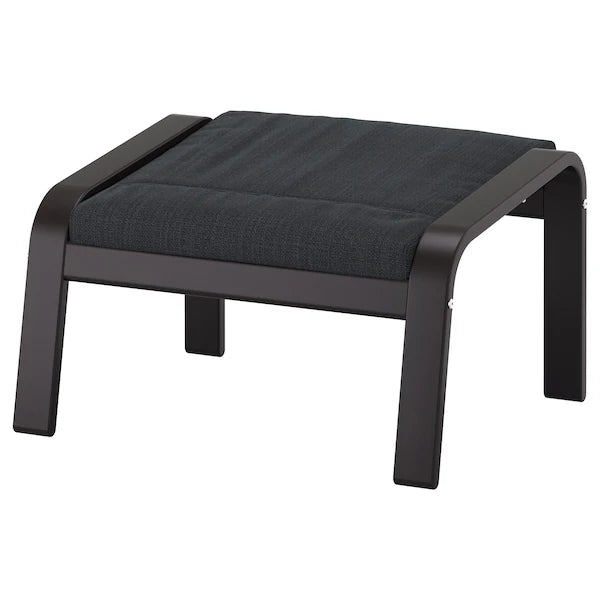 IKEA POÄNG Armchair and ottoman, birch veneer/Hillared anthracite