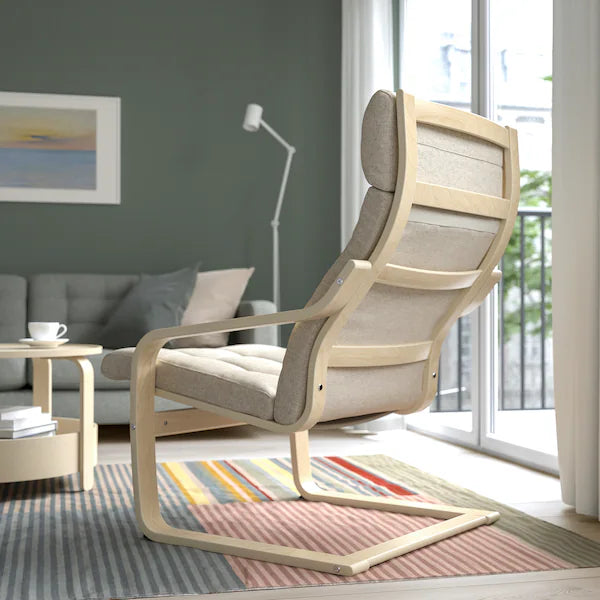 IKEA POÄNG Armchair, birch veneer/Gunnared beige
