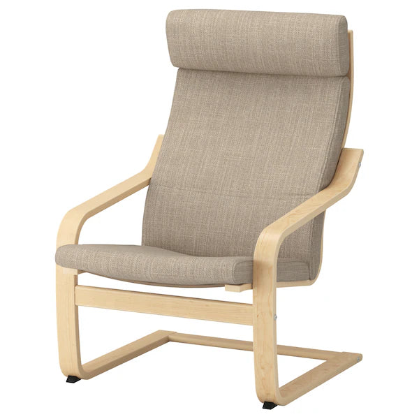 IKEA POÄNG Armchair, birch veneer/Hillared beige