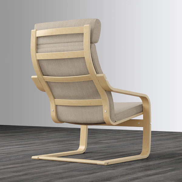 IKEA POÄNG Armchair, birch veneer/Hillared beige