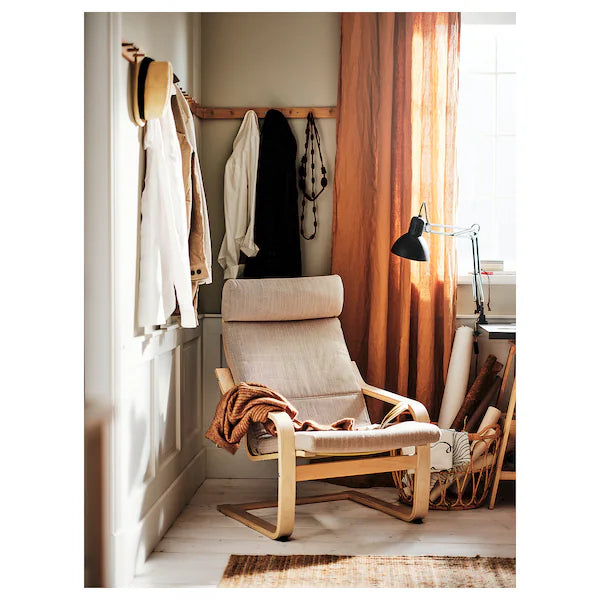 IKEA POÄNG Armchair, birch veneer/Hillared beige