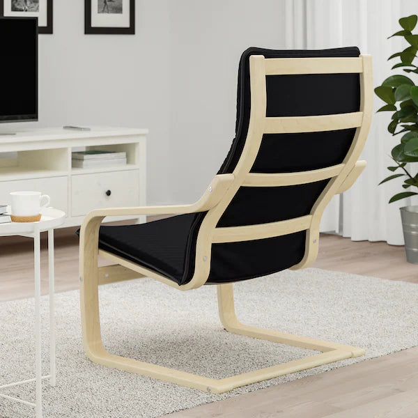 IKEA POÄNG Armchair, birch veneer/Knisa black