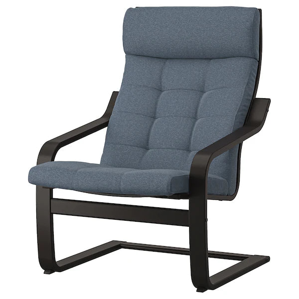 IKEA POÄNG Armchair, birch veneer/Gunnared blue