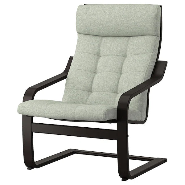 IKEA POÄNG Armchair, birch veneer/Gunnared light green