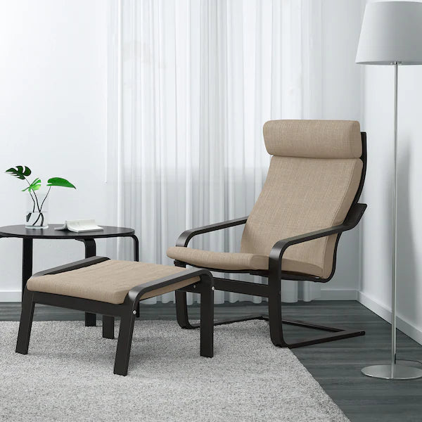 IKEA POÄNG Armchair, birch veneer/Hillared beige