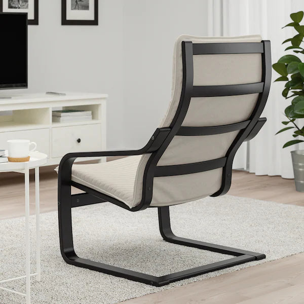 IKEA POÄNG Armchair, birch veneer/Knisa light beige