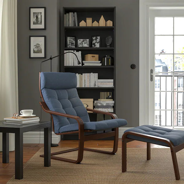 IKEA POÄNG Armchair, birch veneer/Gunnared blue