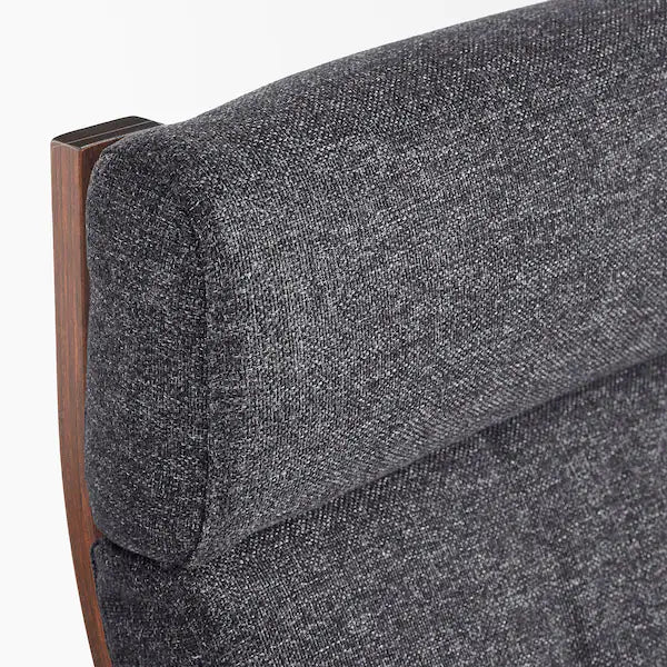 IKEA POÄNG Armchair, brown/Gunnared dark gray