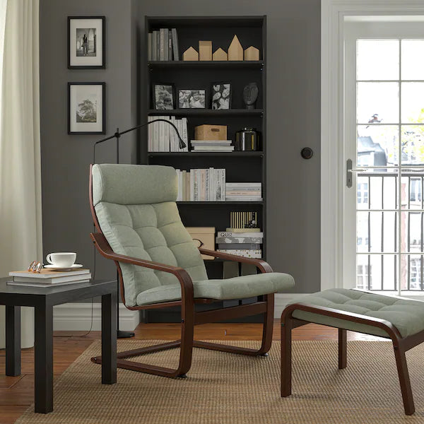 IKEA POÄNG Armchair, birch veneer/Gunnared light green