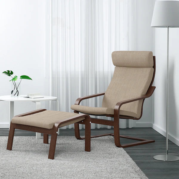 IKEA POÄNG Armchair, birch veneer/Hillared beige
