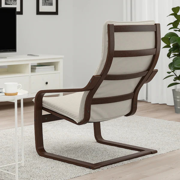 IKEA POÄNG Armchair, birch veneer/Knisa light beige