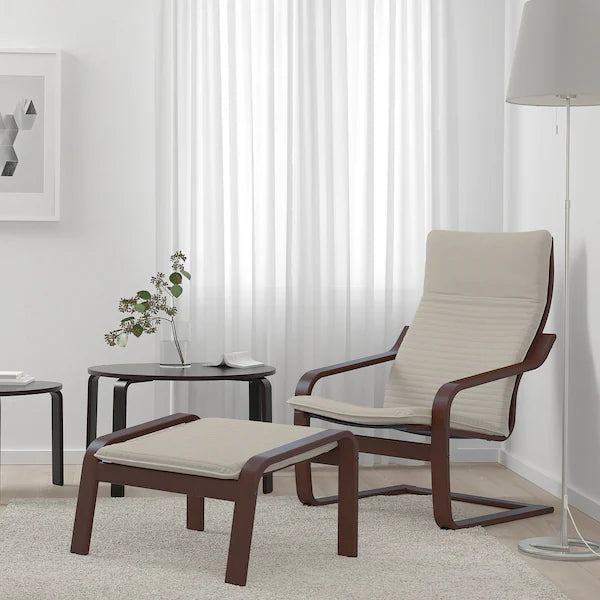 IKEA POÄNG Armchair, birch veneer/Knisa light beige