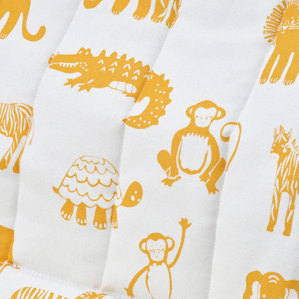 IKEA POÄNG Kid's armchair, birch veneer/Skogbo animal pattern