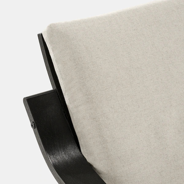 IKEA POÄNG Low-back armchair, natural/beige/Katorp natural/beige