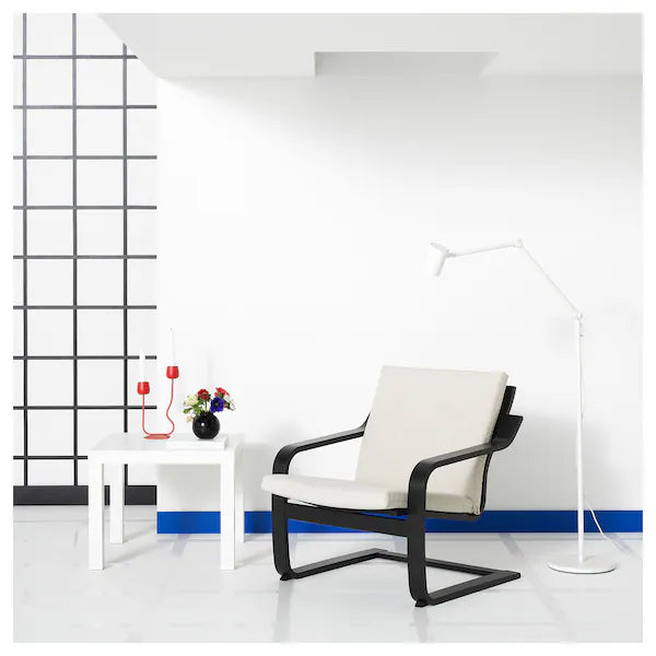 IKEA POÄNG Low-back armchair, natural/beige/Katorp natural/beige