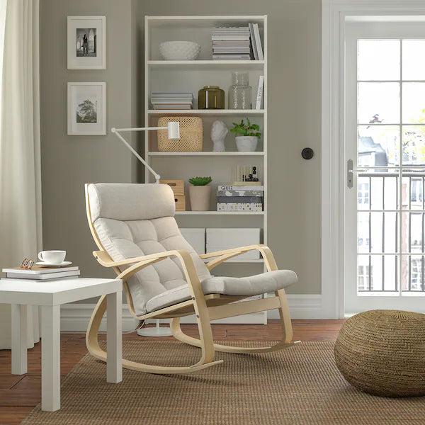 IKEA POÄNG Rocking chair, birch veneer/Gunnared beige