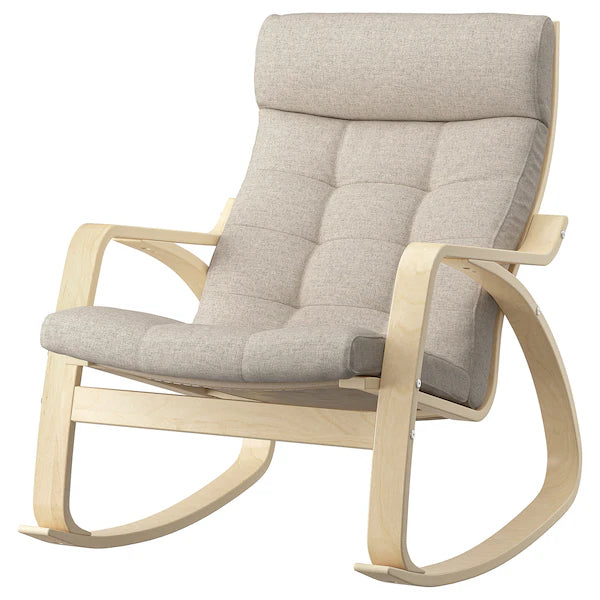 IKEA POÄNG Rocking chair, birch veneer/Gunnared beige
