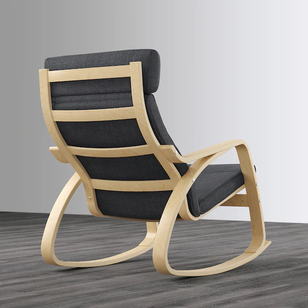 IKEA POÄNG Rocking chair, birch veneer/Hillared anthracite