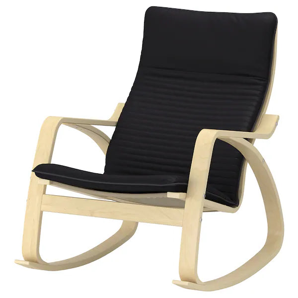 IKEA POÄNG Rocking chair, birch veneer/Knisa black