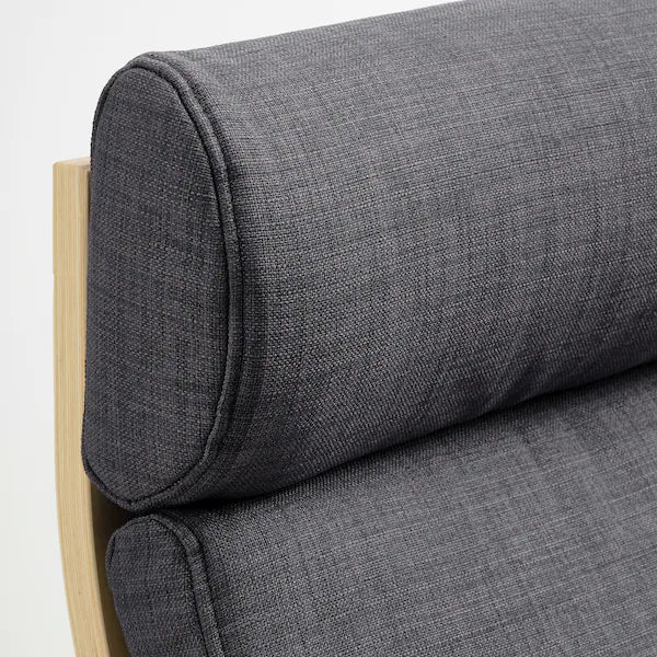 IKEA POÄNG Rocking chair, birch veneer/Skiftebo dark gray
