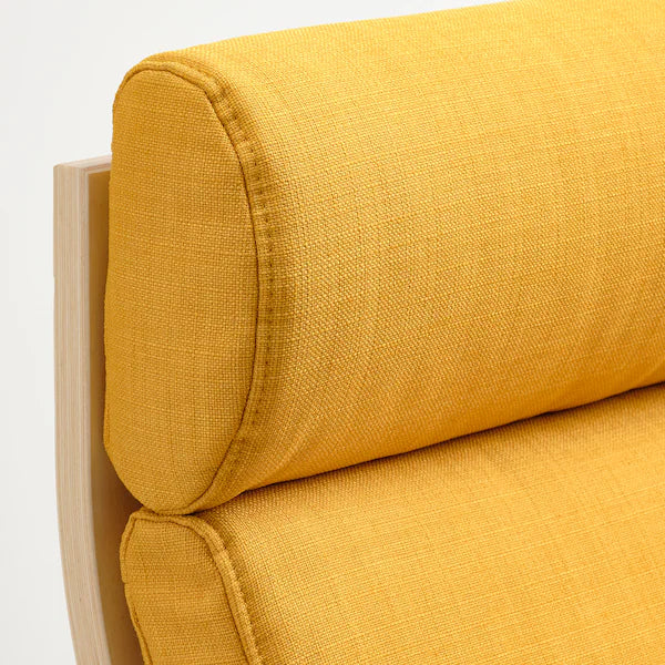 IKEA POÄNG Rocking chair, birch veneer/Skiftebo yellow