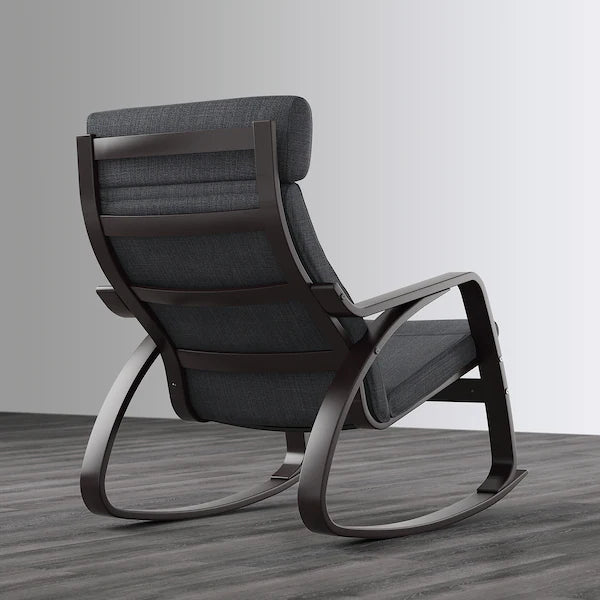 IKEA POÄNG Rocking chair, birch veneer/Hillared anthracite