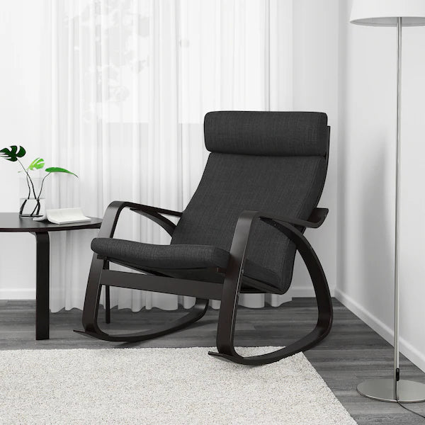 IKEA POÄNG Rocking chair, birch veneer/Hillared anthracite