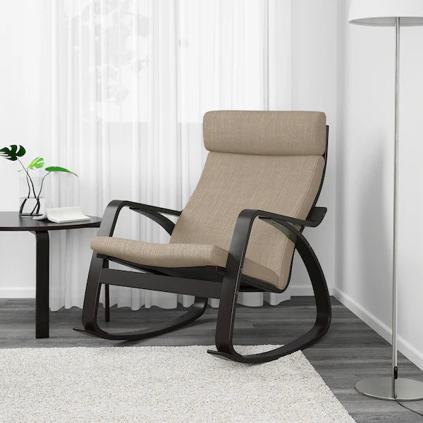 IKEA POÄNG Rocking chair, birch veneer/Hillared beige